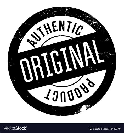 Authentic original product stamp Royalty Free Vector Image