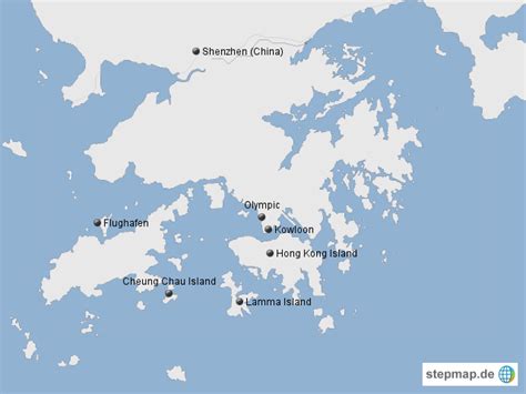 Stepmap Hong Kong Landkarte Für Asien