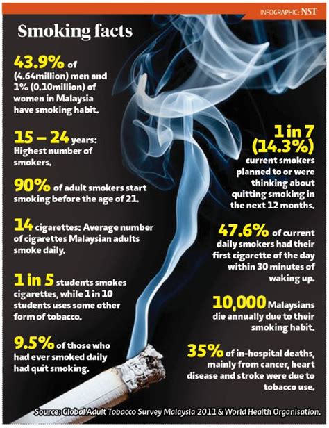 Department of statistic malaysia reported in the press release statistics on causes of death, malaysia 2017 that the principal causes in 2016, the ischemic heart disease was the principal cause of death for males. Anti-smoking law to pack a real punch | New Straits Times ...