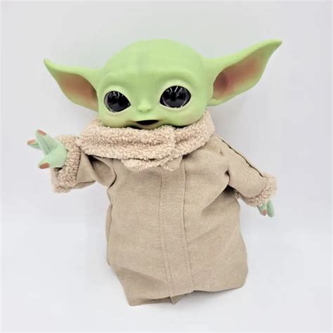Star Wars Mandalorian Baby Yoda The Child 11 Mattel Rubber Face Plush