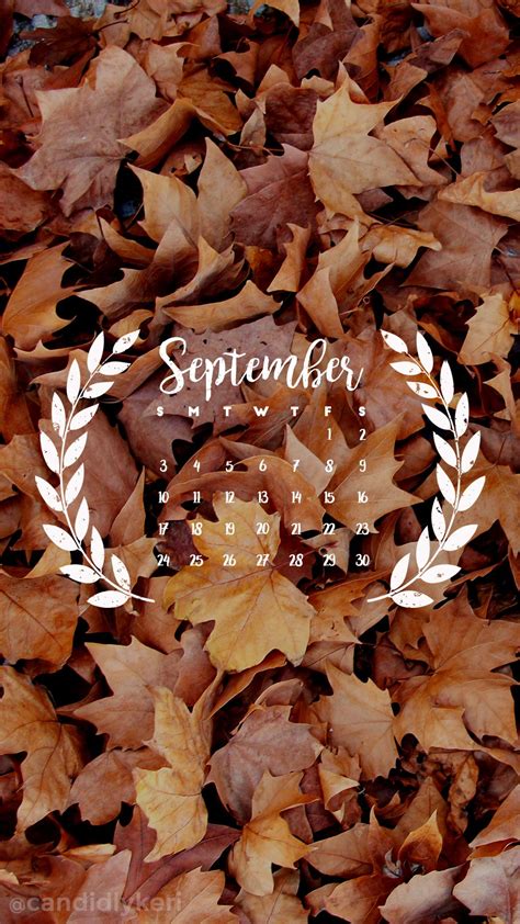 Fall Leaves September Calendar 2017 Wallpaper You Can Download For Free
