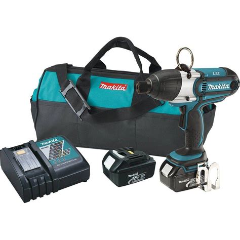 Makita 18 Volt Lxt Lithium Ion 716 In Cordless Hex Impact Wrench Kit