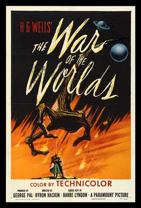 War Of The Worlds 1953 Hg Wells Movie Vintage Poster Print Retro Style