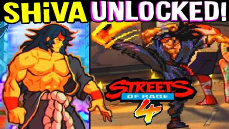 Streets Of Rage 4 How To Unlock Shiva Shiva Unlocked And Gameplay