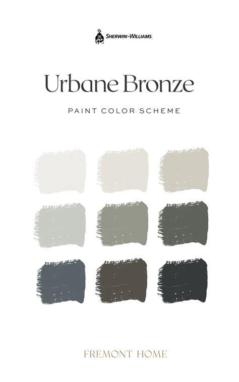 Sherwin Williams Urbane Bronze Complementary Color Palette Etsy Sea
