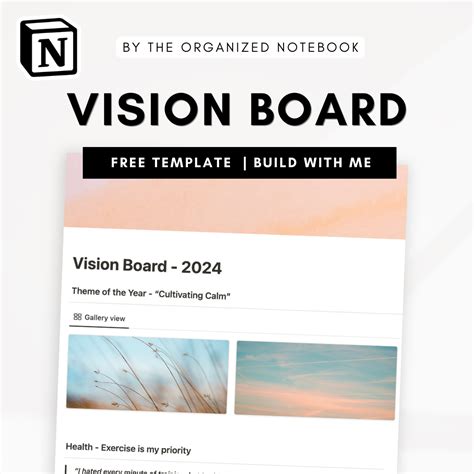 How To Build A 2024 Vision Board With Notion And Canva Free Template