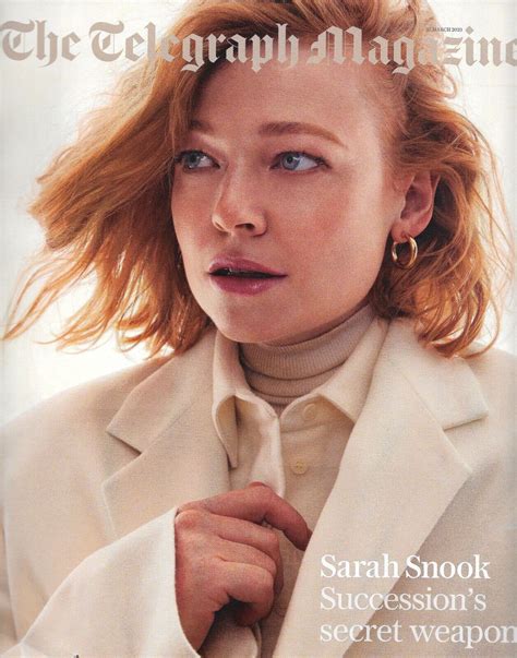 Sarah Snook Succession Cover Harpers Bazaar Uk December 2021 Yourcelebritymagazines