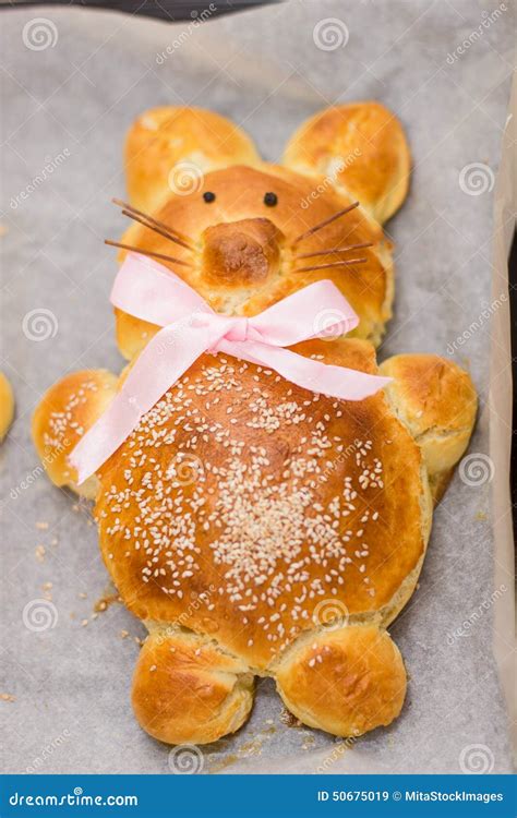 Easter Bunny Bread Stock Image Image Of Decorative Traditional 50675019