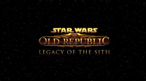 Ea Anuncia Expansão Legacy Of The Sith Para Star Wars The Old Republic