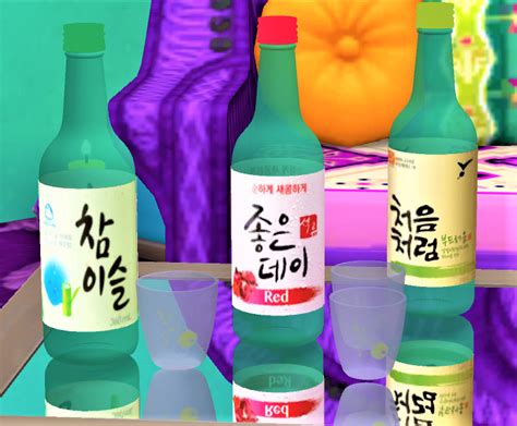 Bibimbap With A Side Of Soju Chopsticks Override Poponopun Sims 4