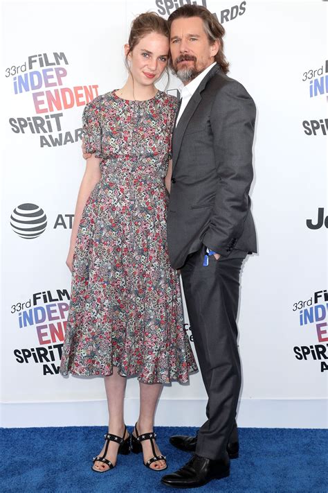 Ethan Hawke Walks The Red Carpet With Daughter Maya One Day After Teen