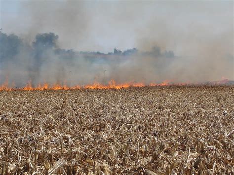 Corn Field Fire In Mercer County Flickr Photo Sharing
