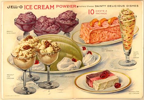 미국의 19세기 광고들 네번째 식품 아이디어 복고풍 음식 음식