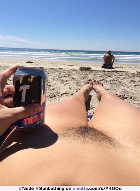 Mature Nude Beach Selfie