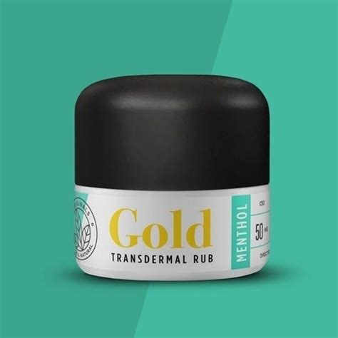 Gold Menthol Transdermal Rub Topicals Order Weed Online From Zen
