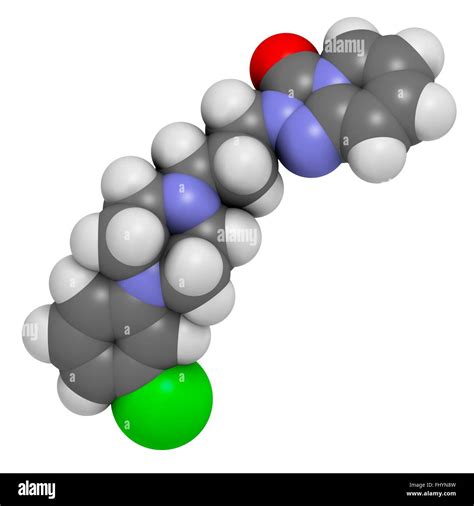 la trazodona antidepresivos ansiolíticos e hipnóticos fármaco molécula átomos son representados