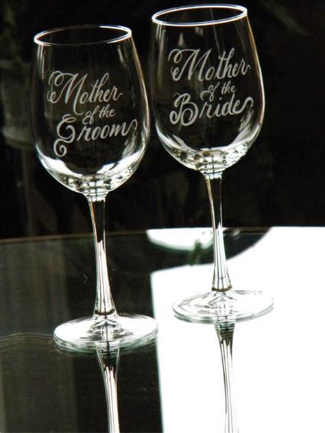 Mother Of The Bride And Groom Wine Glasses Personalized With Etsy Wedding Wine Glasses
