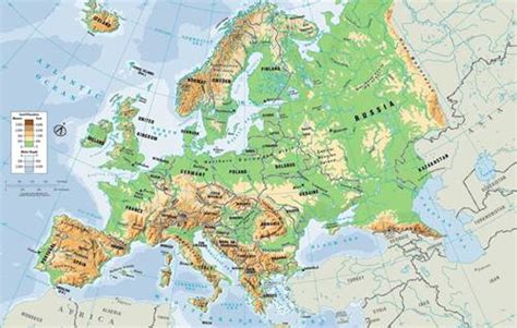 Batas Wilayah Benua Eropa di Sebelah Utara, Timur, Barat, dan Selatan