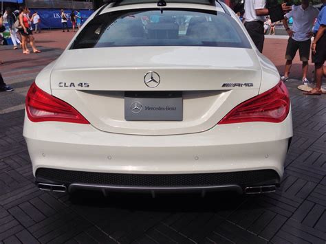 Mostly city mixed mostly motorway. CLA 250 & AMG on display at the US Open