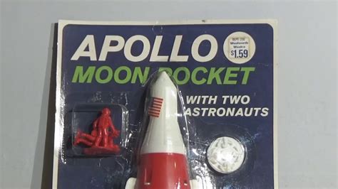 Processed Plastic Apollo Moon Rocket 1970s Woolworth Showcase Toy
