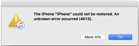 The Iphone Could Not Be Restored An Unknown Error Occurred Or Macreports