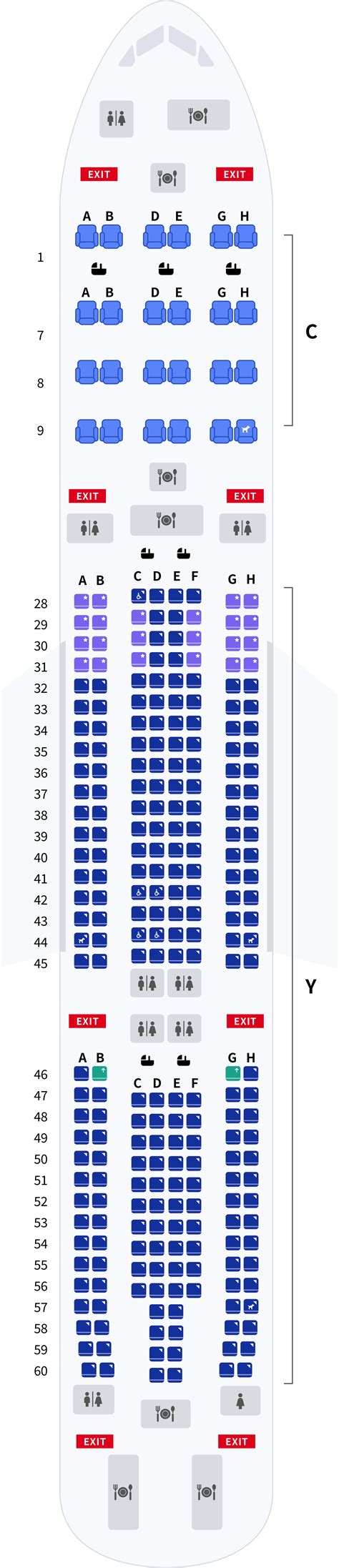 Seating Chart For Airbus A330