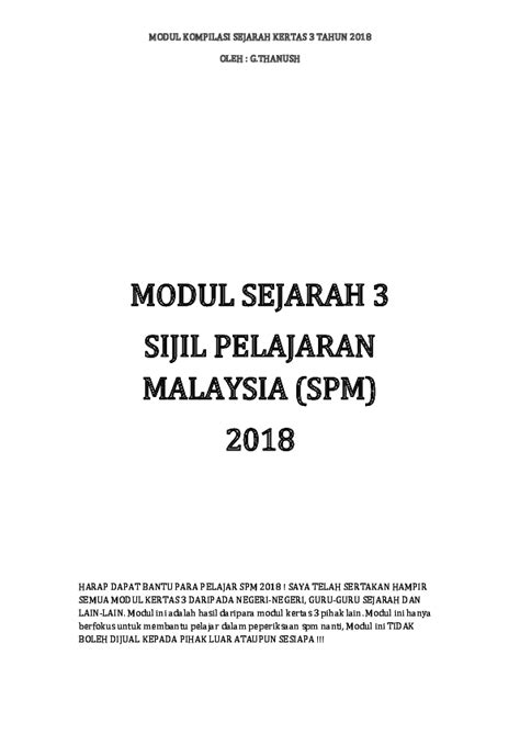 Rancangan malaysia lima tahun merujuk pelan jangka sederhana yang mengandungi dokuman kerja utama untuk melaksanakan program pembangunan kerajaan, menetapkan sasaran. (PDF) MODUL KOMPILASI SEJARAH KERTAS 3 G.THANUSH (1 ...