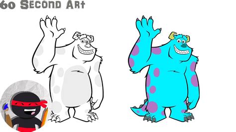 New How To Draw Sully The Monster Monsters University Youtube