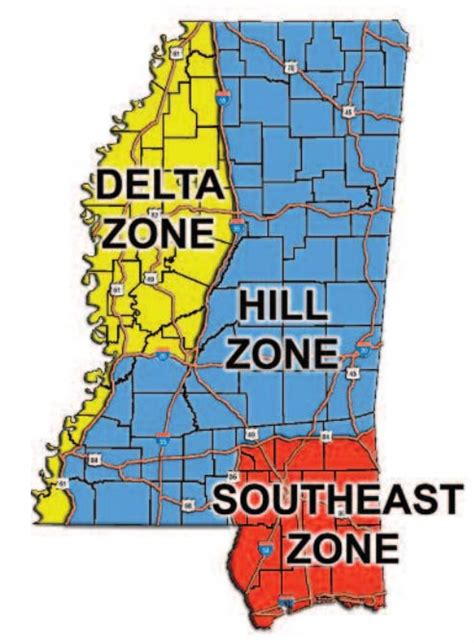 Mississippi Hunting Zones Areas World Class Outdoors