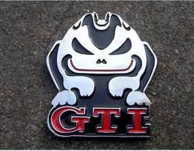 3d Metal Gti Evil Rabbit Car Logo Emblem Badgetop Quality Car