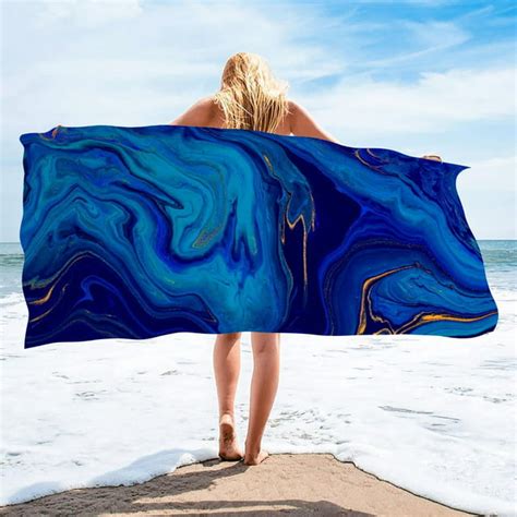rkstn microfiber beach towel quick dry sand free compact lightweight colorful bath towel