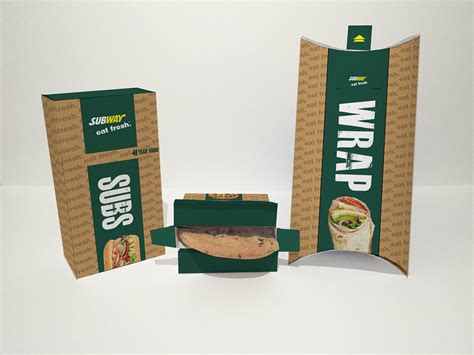 subway packaging on behance