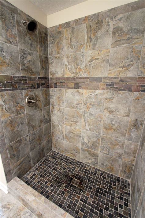 First of all, it can imitate any other material that is not appropriate for a bathroom or is just quite expensive. Romina Gray tile shower | Gray shower tile, Shower tile ...