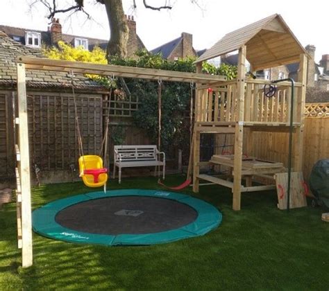 Would have been amazing if it were double the size. The Daughter of R Slade (With images) | Wooden climbing frame, Garden climbing frames, Climbing ...