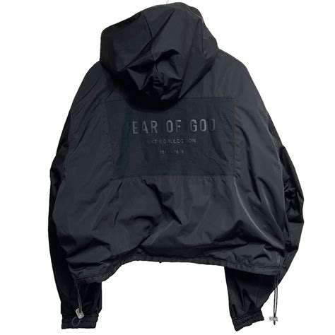 Fear Of God Sixth Collection Nylon Full Zip Hooded Jacket ブラック サイズs