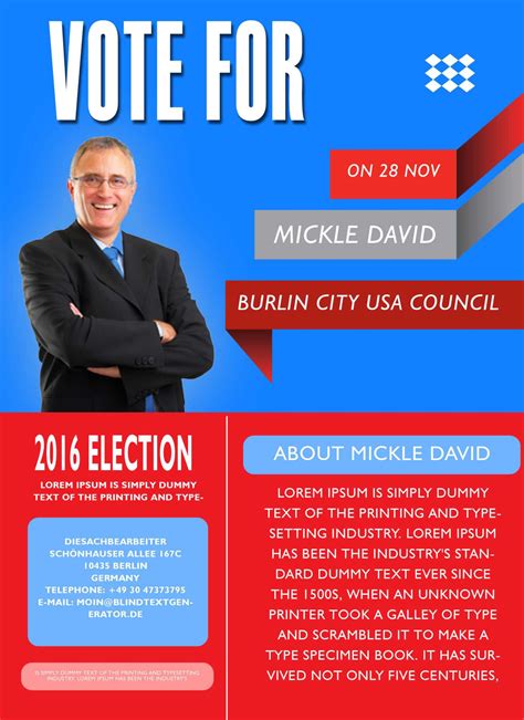 Free Election Flyer Template - Best Professional Templates