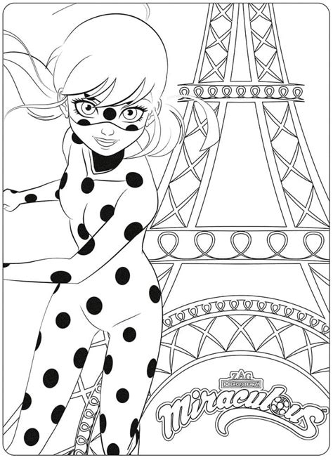 Marinette In Miraculous Ladybug Coloring Page Download Print Or