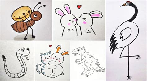 Ragam Sketsa Gambar Hewan yang Mudah Ditiru Terbaru