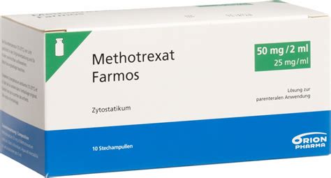 Methotrexat Farmos 50mg2ml 10 Durchstechflaschen 2ml In Der Adler Apotheke