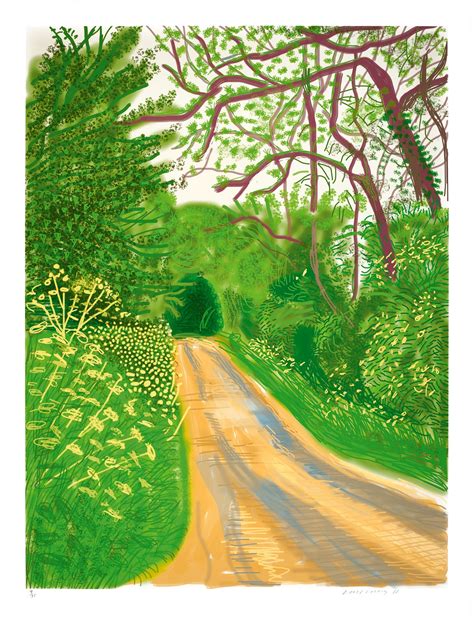 david hockney the arrival of spring in woldgate east yorkshire in 2011 contemporary art day