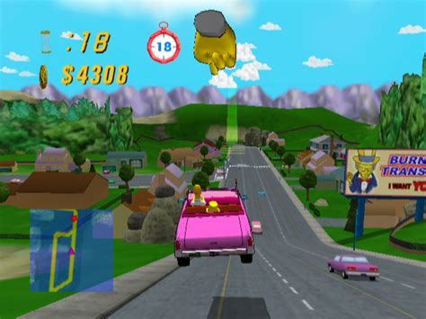 Screenshot Of The Simpsons Road Rage Gamecube 2001 Mobygames