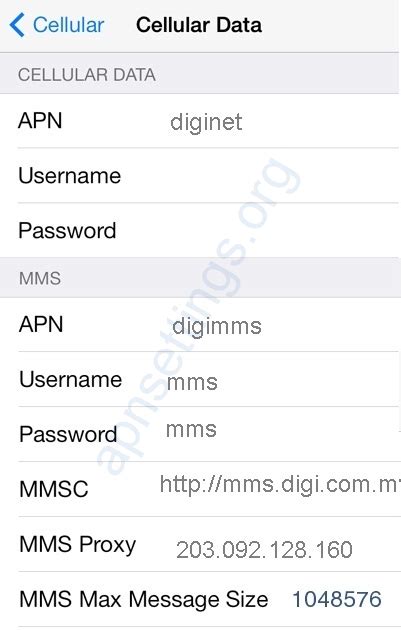 If you are the prepaid subscriber of u mobile. Digi Malaysia APN Settings for iPhone - 4G 5G APN Settings