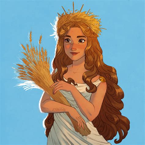 Demeter Goddess Of The Harvest Greek Mythology Art Mythology Art