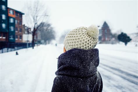 Free Images Person Snow Cold Weather Season Cap Snapshot