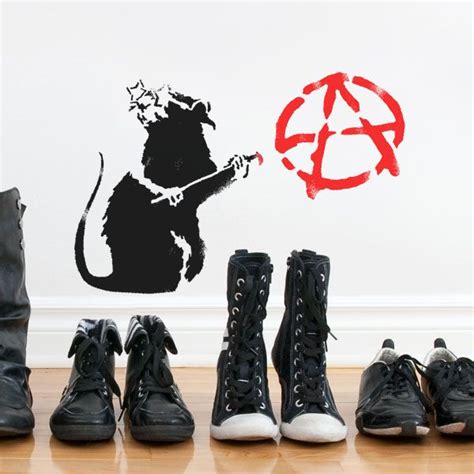 Banksy Anarchy Rat Stencil Ideal Stencils Idealstencils