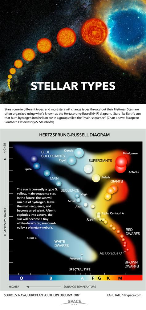 How To Tell Star Types Apart Infographic Space And Astronomy