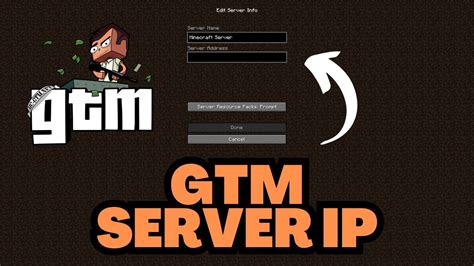 Minecraft Gtm Server Ip Address Youtube