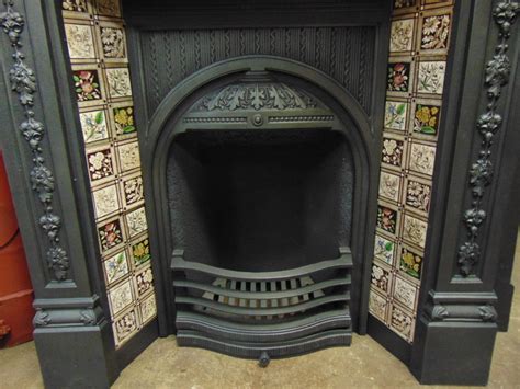 135tc1862victorianprimrosetiledcombinationfireplace Old Fireplaces