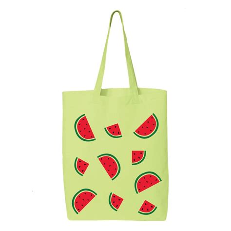 Watermelon Tote Bag Grocery Bag Friendly Bag Shoulder Bag Etsy
