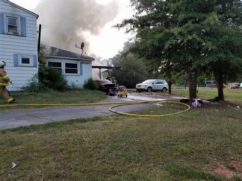 crews responding to house fire in laurens